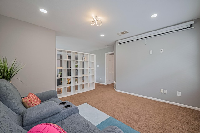 5615 Gemstone Park Rd, Richmond, TX 77407 - carpeted living room featuring recessed lighting and baseboards