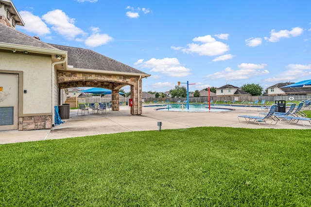 6733 Hidden Colony Ln, Dickinson, TX 77539 - community pool featuring a patio area