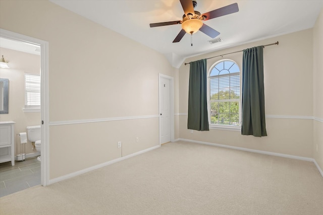 5122 Hidden Brook Ln, League City, TX 77573 - carpeted empty room with ceiling fan and baseboards