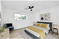 6035 Cartagena St, Houston, TX 77035 - bedroom featuring ceiling fan