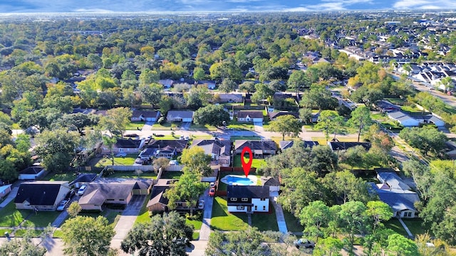 6035 Cartagena St, Houston, TX 77035 - aerial view of property's location featuring nearby suburban area