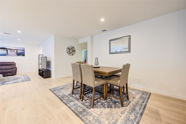 31814 Hallington Hill Ln, Fulshear, TX 77441 - dining area with light wood-style flooring, recessed lighting, and baseboards