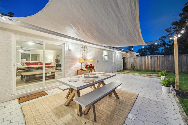 14022 Roundstone Ln, Houston, TX 77015 - view of patio with outdoor dining area