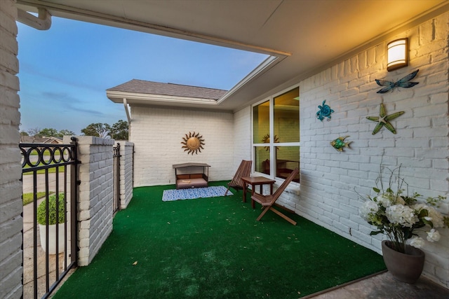 14022 Roundstone Ln, Houston, TX 77015 - view of patio featuring a gate