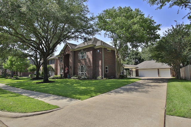 11802 Guernsey Dr, Tomball, TX 77377 - view of front facade with brick siding and a garage