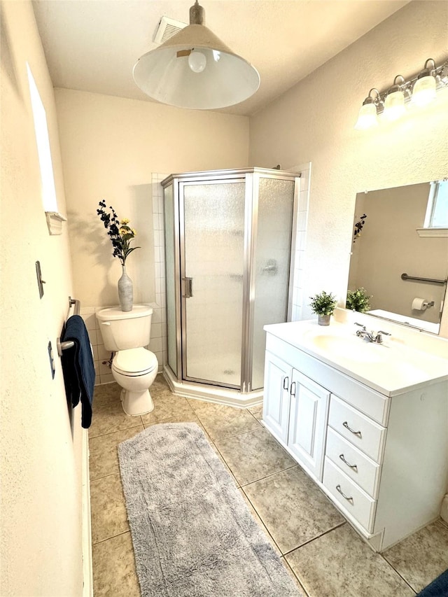 1062 Lamonte Ln, Houston, TX 77018 - full bathroom with tile patterned flooring, vanity, and a stall shower