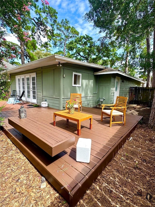 1062 Lamonte Ln, Houston, TX 77018 - deck with french doors