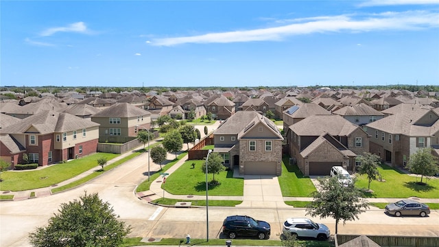 aerial perspective of suburban area