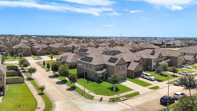 aerial perspective of suburban area