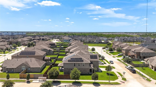aerial view of residential area