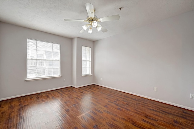 2710 Grants Lake Blvd Unit L8, Sugar Land, TX 77479 - unfurnished room with baseboards, wood finished floors, ceiling fan, and a pendent fire sprinkler