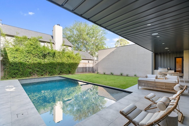 2021 Albans Rd, Houston, TX 77005 - view of swimming pool with a patio area and a grill