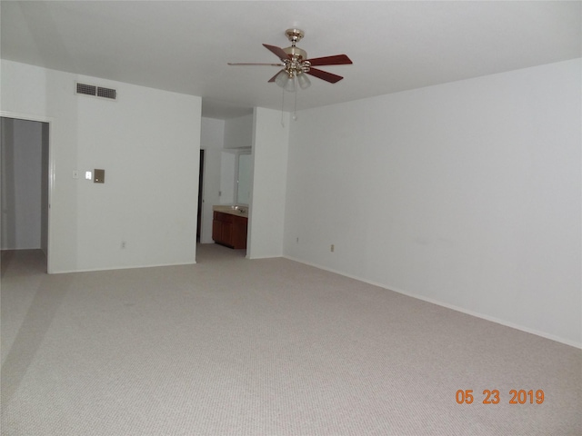 434 Wilcrest Dr Unit 434, Houston, TX 77042 - unfurnished room featuring ceiling fan and light carpet