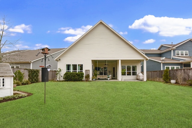 2176 Rope Maker Rd, Conroe, TX 77384 - rear view of property featuring ceiling fan