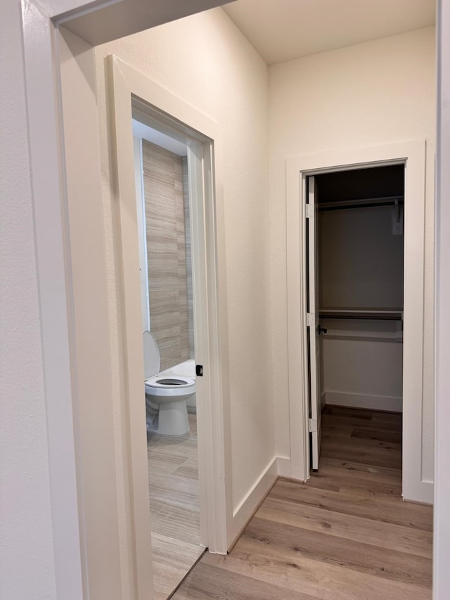 2708 Nagle St, Houston, TX 77004 - corridor featuring light wood-style floors and baseboards