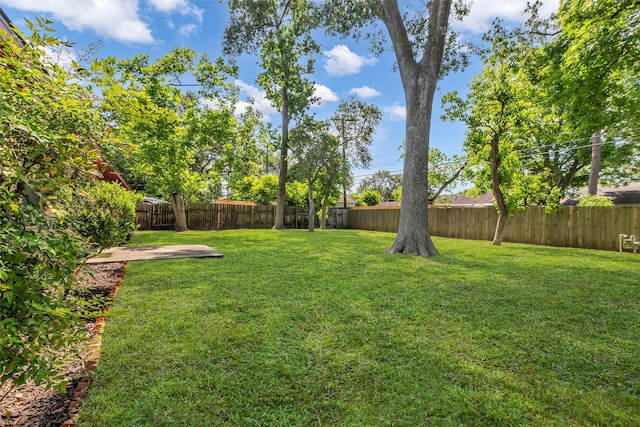5839 Ettrick Dr, Houston, TX 77035 - view of yard featuring a patio