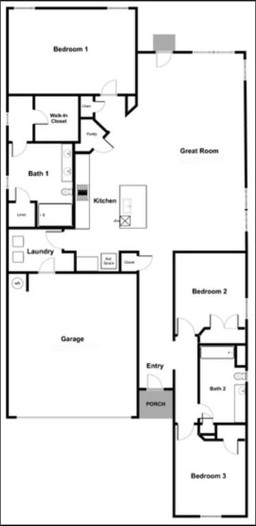 3812 Cimarron Gap Ln, Magnolia, TX 77354 - property floor plan