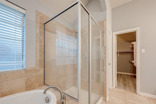 18306 S Austin Shore Dr, Cypress, TX 77433 - full bath with healthy amount of natural light and a shower stall