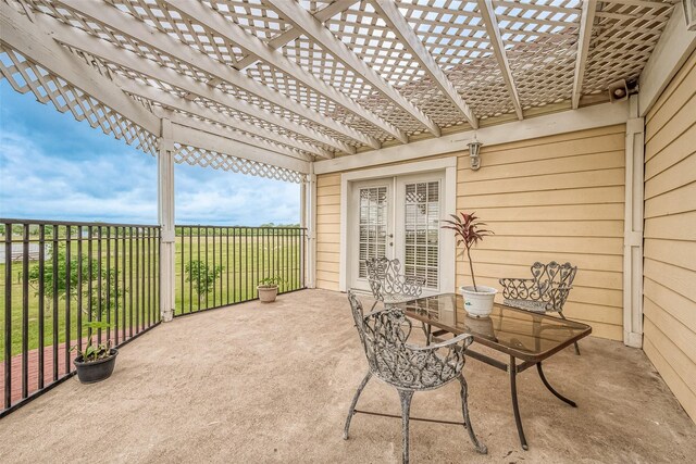 1241 Terrazas Ln, Sealy, TX 77474 - view of patio with a pergola