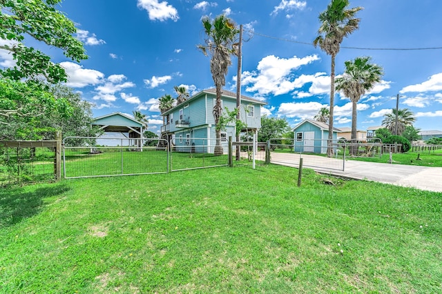 171 County Road 299, Sargent, TX 77414 - view of yard with concrete driveway