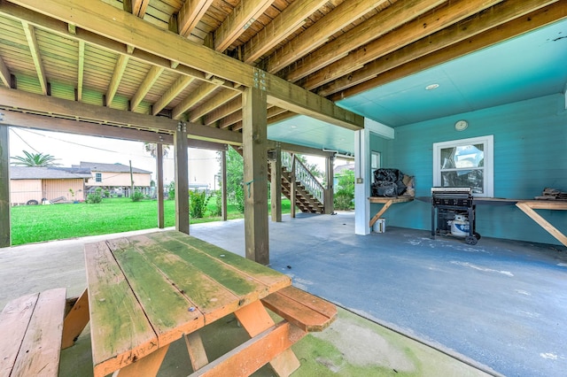 171 County Road 299, Sargent, TX 77414 - view of patio / terrace with stairs