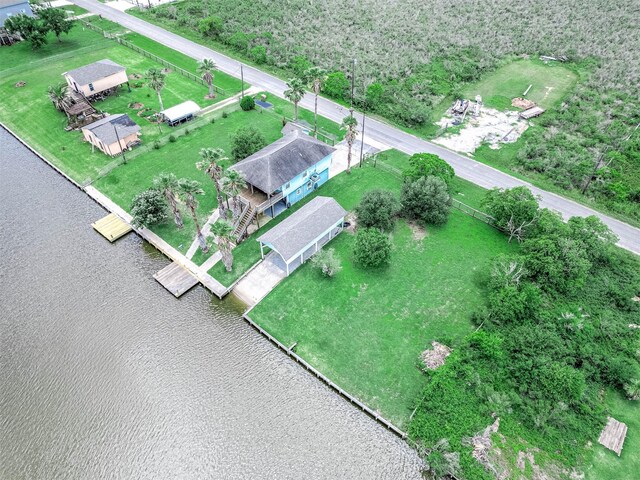 171 County Road 299, Sargent, TX 77414 - aerial overview of property's location with a nearby body of water
