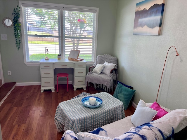 1902 Bayou Shore Dr, Galveston, TX 77551 - office with dark wood-style floors, plenty of natural light, and baseboards
