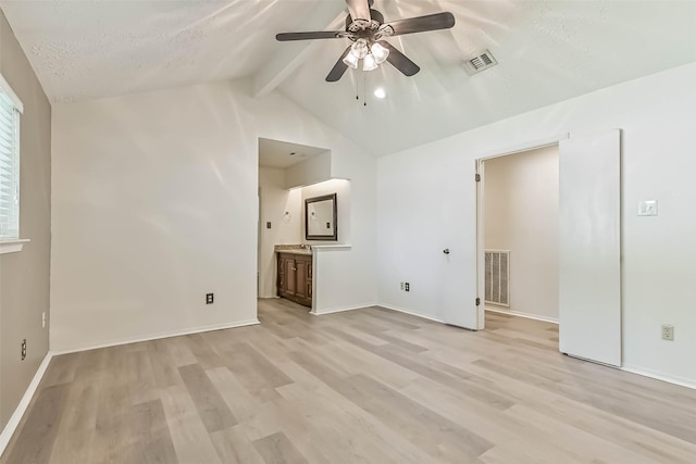 3915 Rosemont Dr, La Porte, TX 77571 - unfurnished room with ceiling fan, light wood finished floors, baseboards, and a textured ceiling