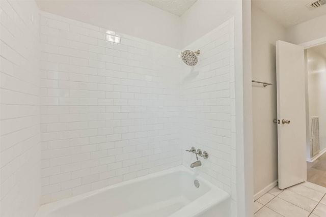 3915 Rosemont Dr, La Porte, TX 77571 - bathroom featuring tile patterned floors, shower / tub combination, and baseboards