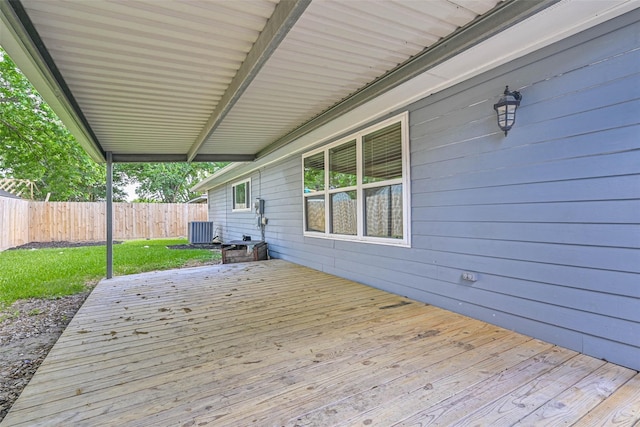 3915 Rosemont Dr, La Porte, TX 77571 - deck with cooling unit