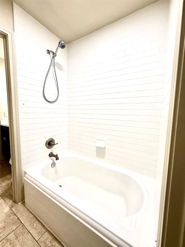 7600 Emmett F Lowry Expy Unit 409, Texas City, TX 77591 - full bath featuring tile patterned floors and washtub / shower combination