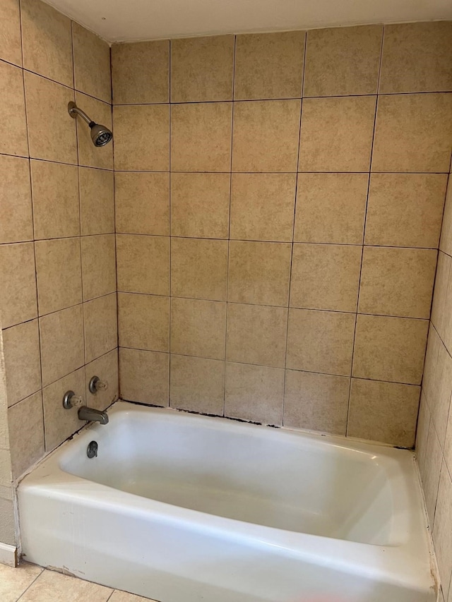 1506 Grand Valley Dr, Houston, TX 77090 - bathroom with tile patterned floors and  shower combination
