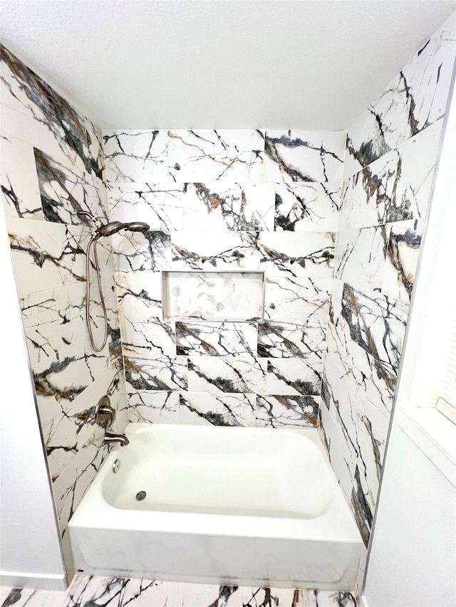 803 Hackberry St, Stafford, TX 77477 - full bath featuring washtub / shower combination