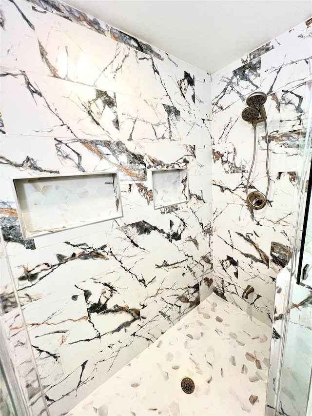 803 Hackberry St, Stafford, TX 77477 - bathroom view of a marble finish shower