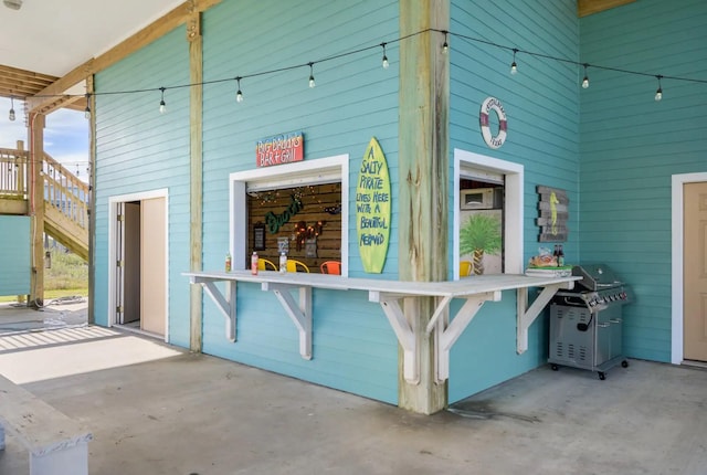 1109 Pompano Dr, Crystal Beach, TX 77650 - view of patio featuring grilling area