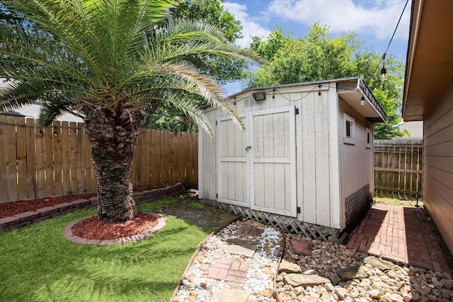 12814 Prestige Row, Houston, TX 77065 - view of shed featuring a fenced backyard