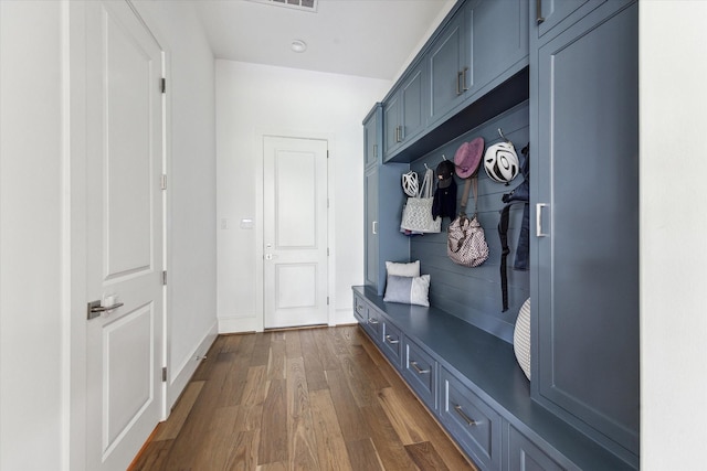 2224 N Blvd, Houston, TX 77098 - mudroom featuring dark wood-type flooring and baseboards