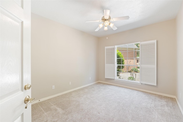 1114 Ridgeburg Ct, Houston, TX 77077 - empty room with carpet, baseboards, and ceiling fan