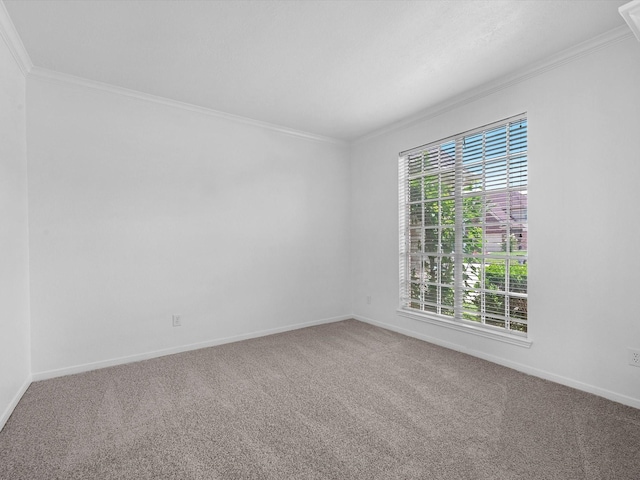 126 Oryan Ct, Houston, TX 77015 - carpeted empty room featuring crown molding and baseboards