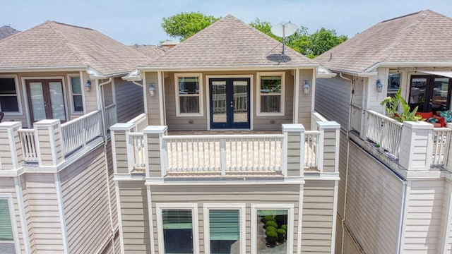 1184 Nelson Falls Ln, Houston, TX 77008 - deck with french doors