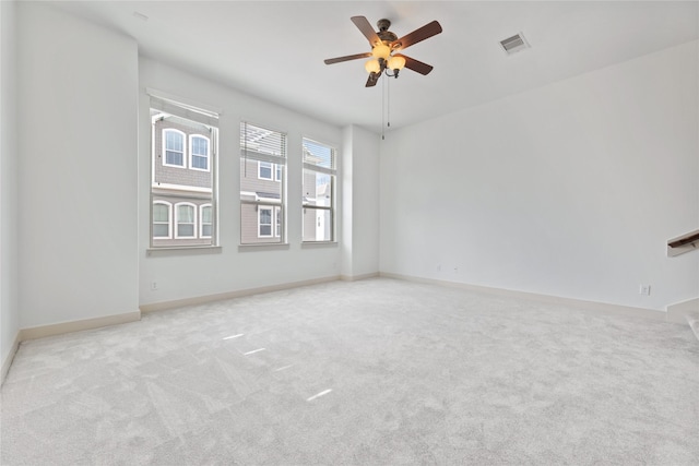 1184 Nelson Falls Ln, Houston, TX 77008 - carpeted empty room featuring ceiling fan and baseboards
