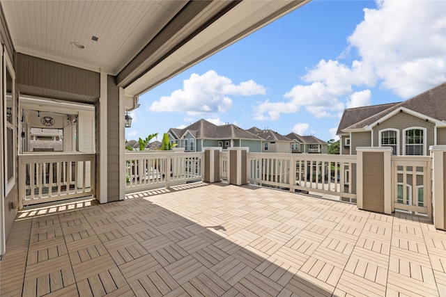 1184 Nelson Falls Ln, Houston, TX 77008 - view of patio / terrace featuring a residential view