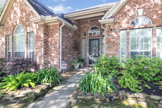 12127 Via San Rocco Ct, Cypress, TX 77429 - view of exterior entry featuring brick siding