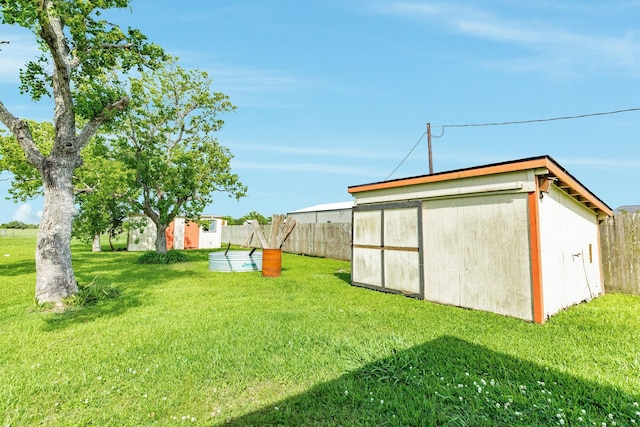2735 County Road 208, Danbury, TX 77534 - view of yard with a storage shed and an outbuilding