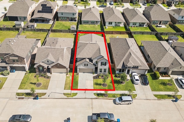13215 Rowan Green Dr, Humble, TX 77346 - aerial view of residential area featuring property boundaries highlighted