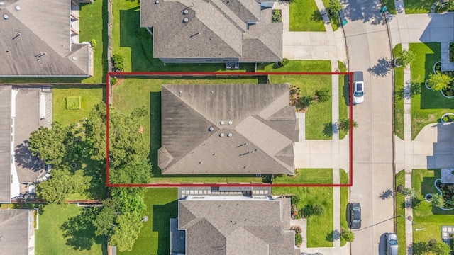 28010 Drifters Bend Dr, Spring, TX 77386 - aerial view of property's location featuring property parcel outlined