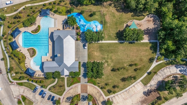 28010 Drifters Bend Dr, Spring, TX 77386 - drone / aerial view of a pool