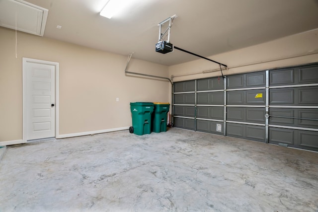 28010 Drifters Bend Dr, Spring, TX 77386 - garage with a garage door opener and baseboards