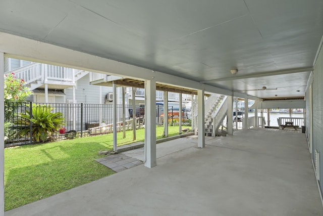 4209 W Bayside Way, Jamaica Beach, TX 77554 - view of patio featuring stairway