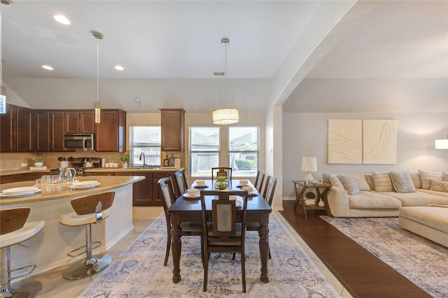 19503 Sundance Edge Ct, Richmond, TX 77407 - dining space featuring recessed lighting and light wood finished floors